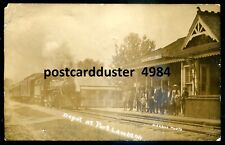 PORT LAMBTON Ontario 1908 Train Station. Real Photo Postcard by Merrill picture