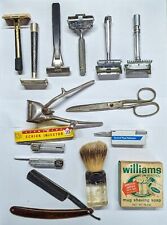Large Lot of Vintage Schick/Gem/Ever Ready and other razors/blades/soap/scissors picture