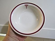 US Army Medical Corps Red Caduceus Buffalo China Restaurant Ware Dessert Bowl picture
