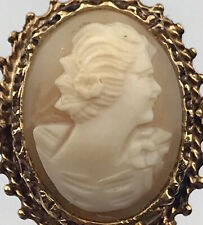 Cameo Stick Pin Vintage Gold Tone picture