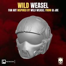 Wild Weasel Cobra Pilot v1 custom printed replacement head for GI Joe figures picture