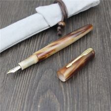 HERO Handmade Fountain Pen Natural Horn Exclusive High-End Gift Collection Pen picture