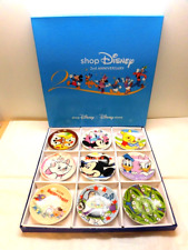Disney Store JAPAN Shop Disney 2nd Mini Plate 9 PCS Full Set Box NOT FOR SALE picture