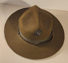 1920's 30's USMC MARINE CORPS CAMPAIGN DRILL SERGEANT HAT with  EARLY EGA picture