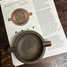 Antique U.S. Frigate Constitution Bronze Ashtray ~ Own A Piece Of History picture