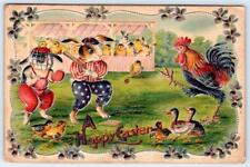 1910's ANTHROPOMORPHIC PATRIOTIC EASTER RABBITS*BASEBALL*ROOSTER PITCHING*CHICKS picture