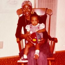 B6 Beautiful African American Woman Rocking Chair 1976 picture