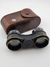 Vintage Bausch & Lomb Sport Glass Binoculars in Brown Leather Case #4320 picture