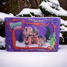 Dept 56 How The Grinch Stole Christmas - Cindy Lou Who’s House w/ Grinch & Max picture