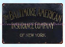 interior home The Baltimore American Insurance Company New York metal tin sign picture