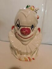 VINTAGE 1940S MCCOY CLOWN COOKIE JAR. VERY GOOD COLLECTIBLE CONDITION SEE PHOTOS picture
