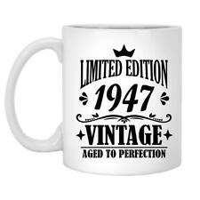 77th Anniversary Mug Edition vintage 77 Years Old Born In 1947 Birthday Mugs picture