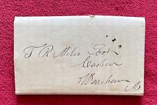1834 STAMPLESS COVER LETTER TO DIRECTORS OF WAREHAM BANK, MASS - CAPTAIN NYE picture
