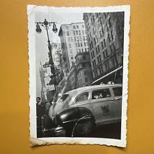 1949 New York City Taxi Scene VINTAGE PHOTO 5th Ave & W. 52nd original NYC picture