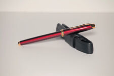 Vintage Cross Pinnacle Bordeaux (red) Lacquer rollerball Pen with gold accents picture