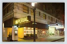 Postcard Oregon Portland OR Imperial Hotel Night Neon 1961 Posted Chrome picture