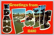 Greetings From Idaho Falls Idaho Postcard UNPOSTED picture