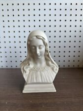 VTG Ceramic Virgin Mary  7” Religious Bust picture