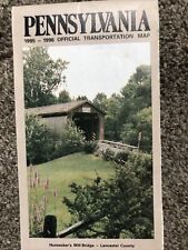 Vintage 1995 Pennsylvania Map **read** picture