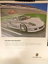 FACTORY RARE  Carrera GT History Made History Remembered David Donahue Poster picture