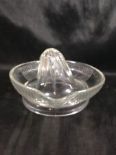 Clear Glass Fruit Juicer Reamer Ring Handle Slanted Reamer picture
