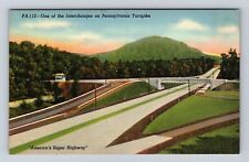 PA- Pennsylvania, Aerial One Of The Interchange, Antique, Vintage Postcard picture