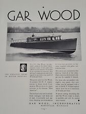 1931 Gar Wood Motor Boats Fortune Magazine Print Advertising Marysville, MI picture
