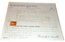 MARCH 1866 NYC NEW YORK CENTRAL RAILROAD FREIGHT CLAIM ROCHESTER NEW YORK picture
