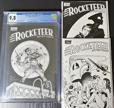 Rocketeer Adventures 1 Variant CGC 9.8 + 2 & 3 Dave Stevens IDW 2011 RARE 1:25 picture