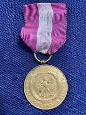 WWI Poland Medal for Long Service - X 10 Years - 1938 - Original - RARE picture
