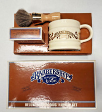 Stoneware Shaving Mug Set With Soap And Brush - Never Used - Think Father's Day picture