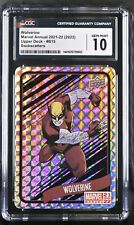 2021-22 Upper Deck Marvel Annual Backscatters Wolverine #B15 CGC Gem Mint 10 picture
