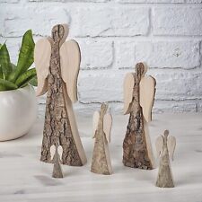 Wood Angel Figurines, Guardian Angel Decor, In Memory Gift, Christian Sympathy picture