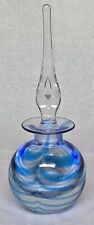 Pairpoint Blue Swirl Perfume Bottle Paperweight Controlled Bubble Stopper  picture