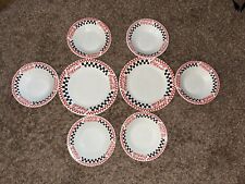 Gibson 1996 Coca-Cola Dinner Set Of 8 (6 Bowls 2 Dinner plates) Fast Shipping picture