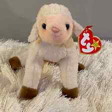 RARE Ty Beanie Baby EWEY the lamb w/ crooked nose Major cosmetic error ⭐️⭐️⭐️ picture