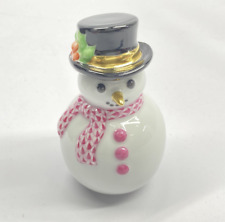 Herend Fancy Collection Snowman (Pink Muffler) figurine picture