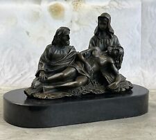 La Pieta Jesus Christ Paul & Mary Bronze Statue Sculpture Figure Christianity 6