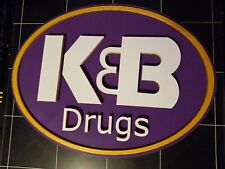 Vintage K&B Drugs Logo Sign,3D printed. 15