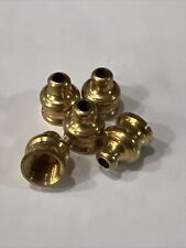 Lot of 5 Metal Gold/Brass Pipe Mouthpieces picture