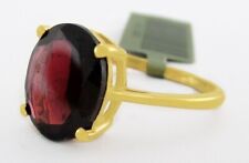 GENUINE 3.53 Cts GARNET RING .925 Sterling Silver - NEW WITH TAG picture
