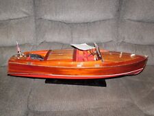 Drexel Heritage Replica of Chris Craft Wooden Model Racing Boat RUN-A-BOUT picture