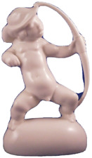 Schwarzburger Werkstatten Porcelain Putto w Bow Figure Figurine Porzellan Figur picture