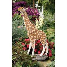 3' Realistic Statuesque Exotic Safari Hand Painted Giraffe Garden Yard Statue picture