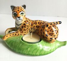 Vintage Lynn Chase Designs Jaguar Jungle Tea light Holder picture