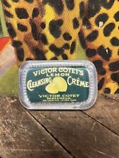 VINTAGE VICTOR COTETS LEMON CLEANSING CRÈME GLASS PAPERWEIGHT SIGN NEW YORK picture