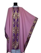 Rose Monastic Chasuble with stole MX013-R Casulla Rosa Casula Rosa Kasel picture