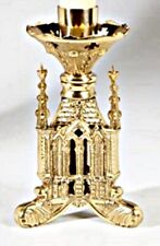 San Pietro Ornate Brass Altar Candlestick Holder for Church, 8 3/4 In N.G. picture