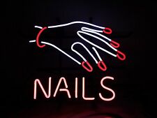 New Spa Nails Salon Open Neon Light Sign 24
