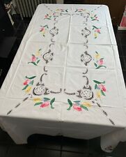 New Hand made Applique & embroidered Table cloth 108